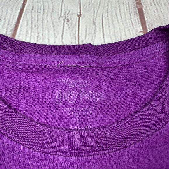 Harry Potter Weasleys Wizard Wheezes Shirt Mens Large Purple Orange Graphic - Picture 3 of 7